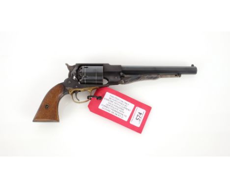 A .44 Cal. Remington style muzzle loading revolver Ser. No.02246. This item can only be purchased by someone with a current v