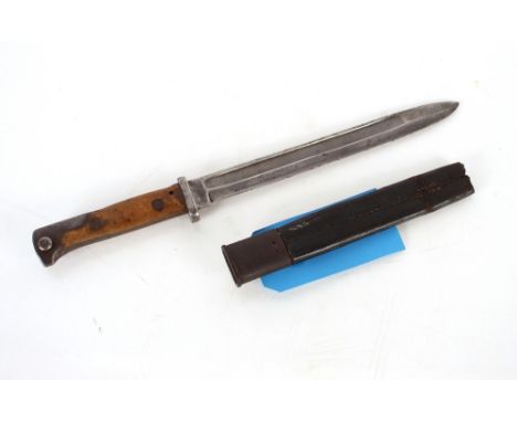 A German model 1884/98 knife bayonet with it's AF scabbard. This item can only be purchased by someone over the age of 18 and