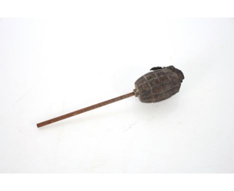 A WWI era No. 23 rifle grenade and base (inert)
