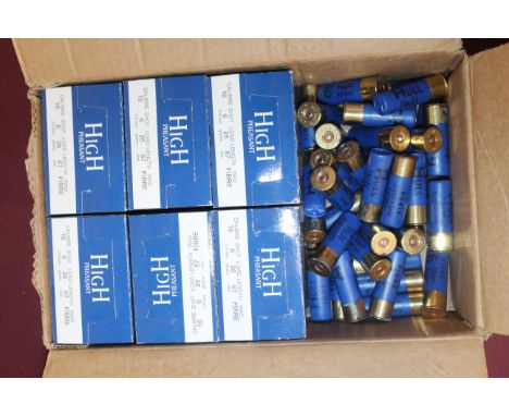 192 'High Pheasant' 16 bore cartridges by Hull. 6 shot 28gms with fibre wads. This item can only be purchased by someone with
