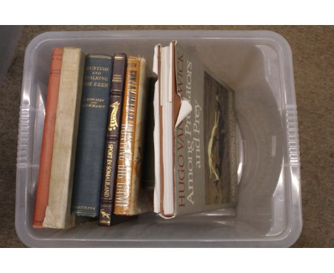 A box of books relating to various Big Game Hunting etc.