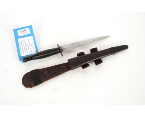 A modern F&S fighting knife, by Williams Rogers Sheffield, England. This item can only be purchased by someone over the age o