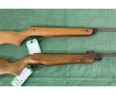 A Webley Hawk air rifle with a B.S.A. Meteor .22 Cal. (both AF). As a post 1939 air weapon the restrictions of the crime Redu