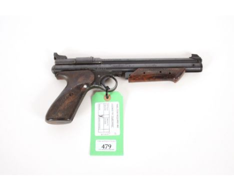 A Crosman Medallist II M1300 .22 Cal. air pistol AF. As a post 1939 air weapon the restrictions of the crime Reduction Act ap