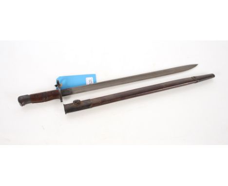 A model 1913 bayonet by Remington with scabbard, in overall very good condition with issue date 11/16. This item can only be 