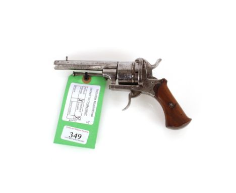 A six shot pin fire revolver in 9mm Cal. Action AF