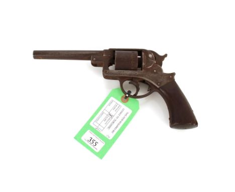 The major parts of a U.S.A. Civil War era Starr Arms Co. 1858 army revolver