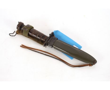 A USA M4 bayonet with a M8A1 scabbard, a good honest example, This item can only be purchased by someone over the age of 18 a