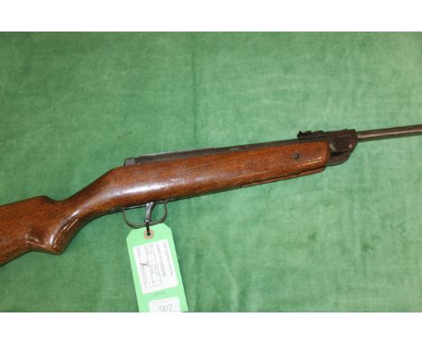 A Spanish .22 Cal. break barrel air rifle AF. As a post 1939 air weapon the restrictions of the crime Reduction Act apply to 