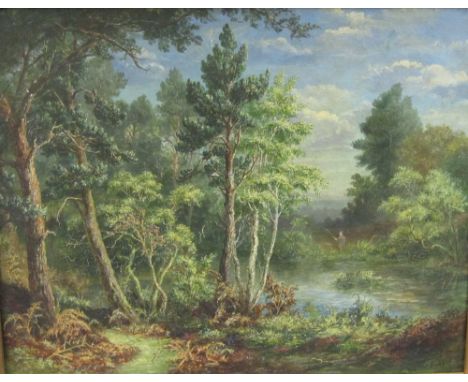 ALBERT DURER LUCAS (1828-1919)In Chilworth Woods signed and dated 'A.D. Lucas 1880' (lower right)oil on canvas8 x 9 1/2 in (2