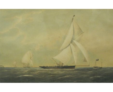 THOMAS GOLDSWORTHY DUTTON (1819-1891)'Arrow', 117 Tons winning the Cutter Race at the Royal Cinque Ports Yacht Club Regatta, 