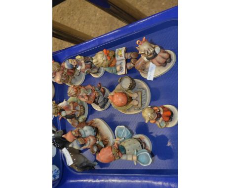 Collection of Goebel models of children and a further pony