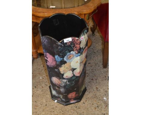 Floral decorated stick stand