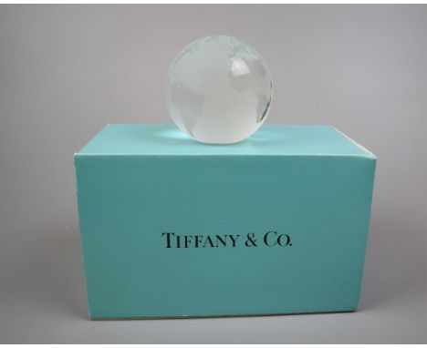 Tiffany &amp; Co glass globe in original box 