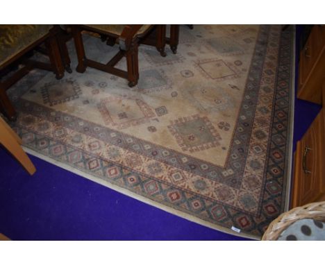 A modern carpet square , possibly Belgian, approx. 3m x 2m