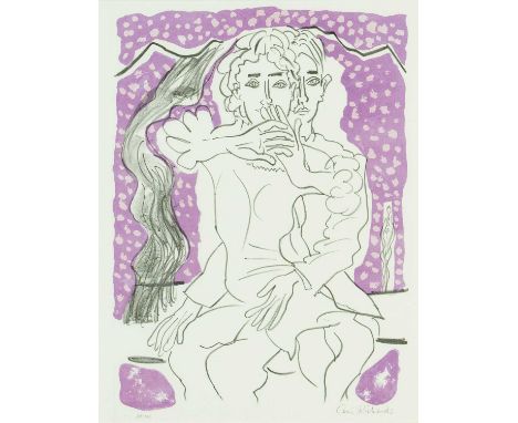 ‡ CERI RICHARDS (Welsh 1903-1971) two colour limited edition (48/100) lithograph - 'The Story Lost in the Snow' 1971, from Jo