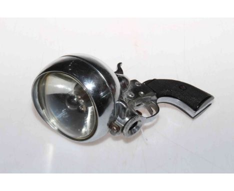 Vintage style car spotlight/torch in the form of a gun, Reg.889537.