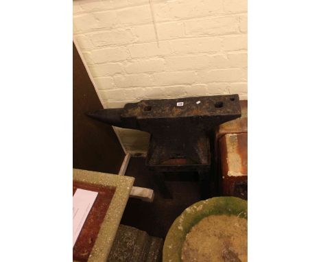 Vintage Blacksmiths anvil on stand.