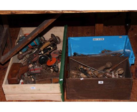 Three boxes of tools.