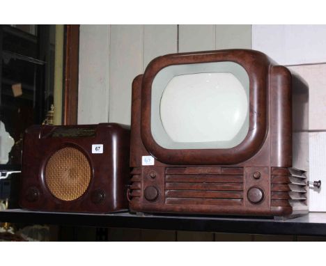 Bush Radio and a vintage Bush Bakelite television.