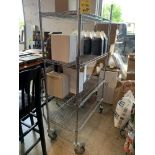 Rack NSF vert sur ROUES 35" x 18"p x 68 "H