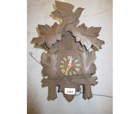 20th Century Black Forest cuckoo clock with weights