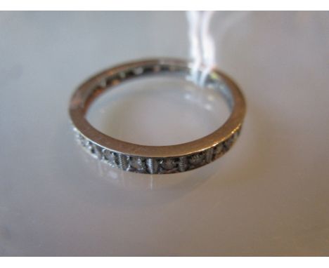 White gold diamond full eternity ring