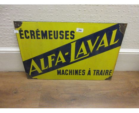 20th Century enamel advertising sign ' Alfa - Laval '
