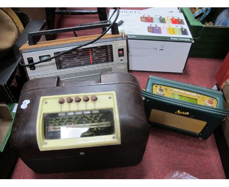 A Collection of Four Radio's, to include a Roberts Revival DAB/FM, a vintage bakelite Bush and a Selena FM radio, (all untest