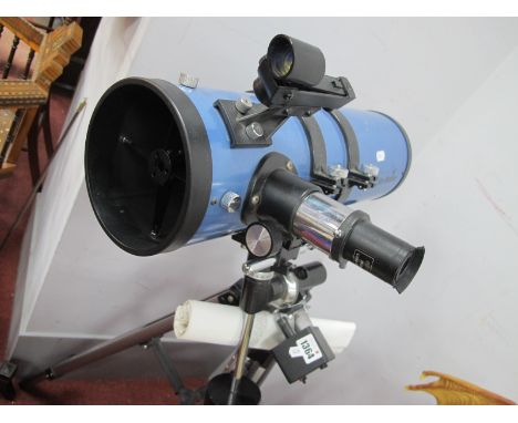 Sky Watcher Simple Type EQi Telescope, on a tripod stand.
