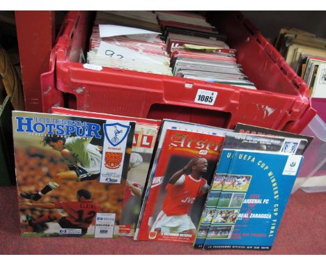 Sporting Memorabilia - Arsenal Programmes 1990's and Later, mainly homes, Finals 1994 v. Parma, 95 v. Zaragoza, large quantit