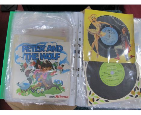 A Fascinating Folder containing Musical Greetings Cards and Postcards, to be played on a record player. Approximately 40 item