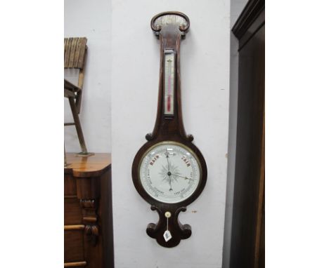 A Barometer, Adshead and Son, Dudley, with thermometer, 100cm.