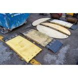 7 - various plastic road plates as photographed