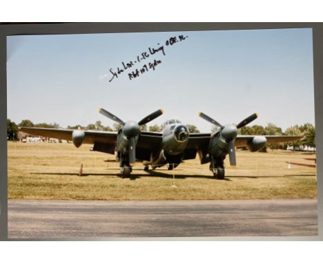 WW2 Mosquito ace Sqn Ldr I Linney OBE DL 107 sqn signed colour 10 x 8 inch photo.  Good condition. All autographs come with a