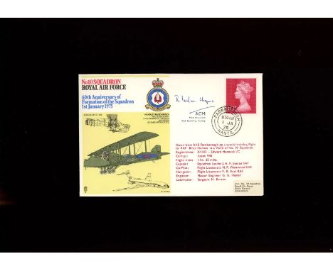 WW2 ACM Ivelaw Chapman signed Escaping Society 1975 No. 10 Squadron RAF cover. He joined the Royal Flying Corps in 1917 and s