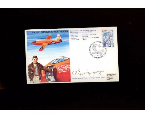 General Chuck Yeager. 1 Jun 1983 Le Bourget Capt Charles Chuck Yeager Flown Paris Air Show in Andover. Capt Charles Chuck Yea