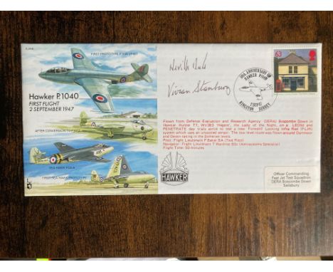 Hawker P1040 Experimental Jet FDC Signed N Duke Test Pilot V Stanbury Engineer. Experimental Jet Aircraft series official cov