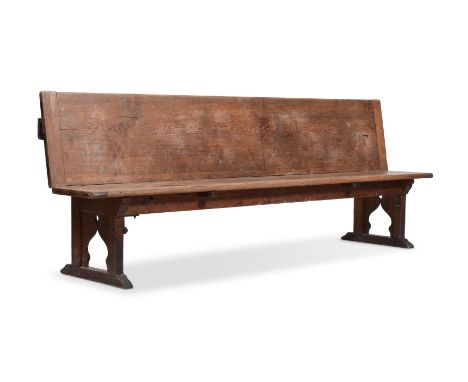 A VICTORIAN PINE METAMORPHIC BENCH AND TABLE LATE 19TH OR EARLY 20TH CENTURY The underside of the top inscribed 'MANUFACTURED