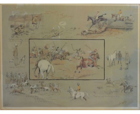 Charles Snaffles Johnson Payne, 1884 - 1967, England, A Limited Edition Coloured Print Number 48 from 850, 50 x 64 cms, toget