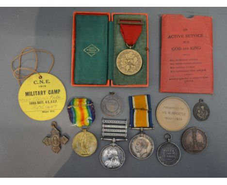 A Queen's South Africa Medal with Four Bars, awarded to DVT J.Porter RBTY RHA numbered 71719, the four bars to include Diamon