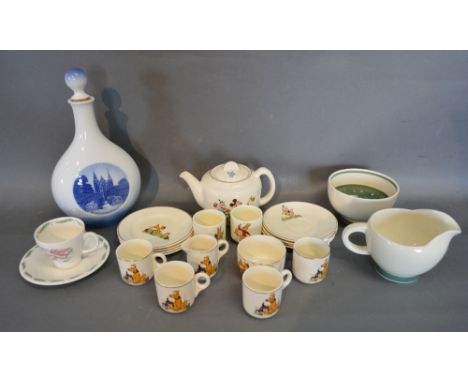 A Beswick Walt Disney Child's Tea Set, together with two Bunnykins Egg Cups, three pieces of Susie Cooper and a Royal Copenha