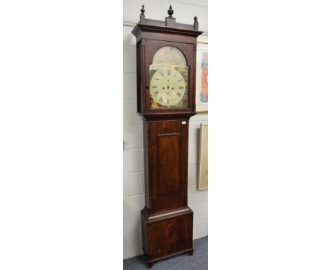 ~ A Scottish mahogany eight day longcase clock