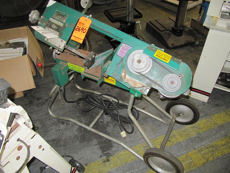 Greenlee 5" X 7" portable horizontal band saw, M/N 1357, S/N VW3500363
