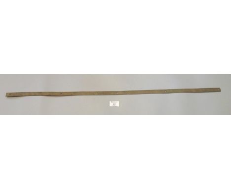 Brass counter edge shop yard stick/measure. (B.P. 21% + VAT)