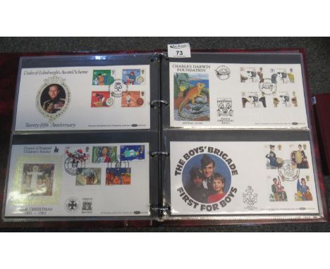 Great Britain collection of Benham First Day stamp covers in album 1978-2000 period.(B.P. 21% + VAT) 