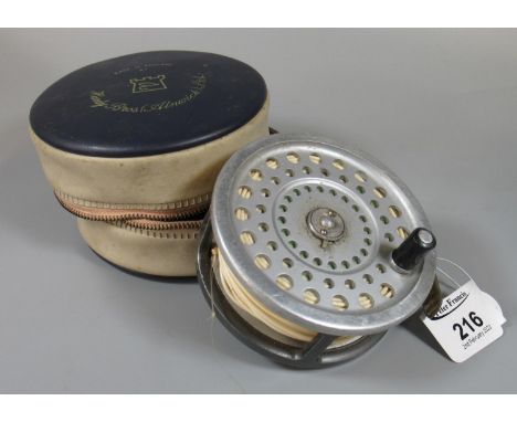Vintage Hardy Marquis Salmon no.2 fly fishing reel in fitted case. (B.P. 21% + VAT) 