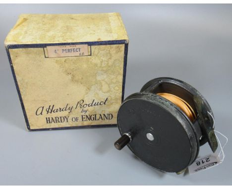 A vintage Hardy 4" 'Perfect' fly reel in original box. (B.P. 21% + VAT) 