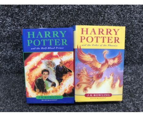 2 Harry Potter first edition books includes Harry Potter ad the half blood prince and Harry Potter and the order of the pheon