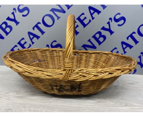 Vintage Fortnum &amp; Mason wicker basket